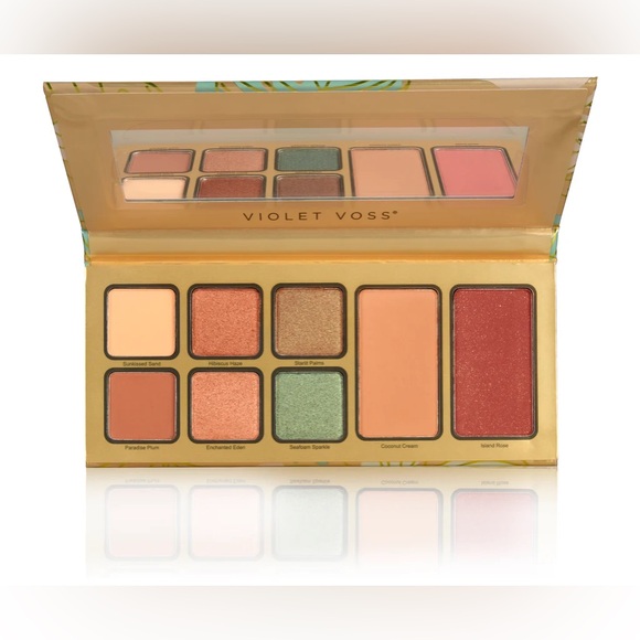 New VIOLET VOSS Pretty in Paradise All in One Face & Eye Shadow Palette - Picture 2 of 5